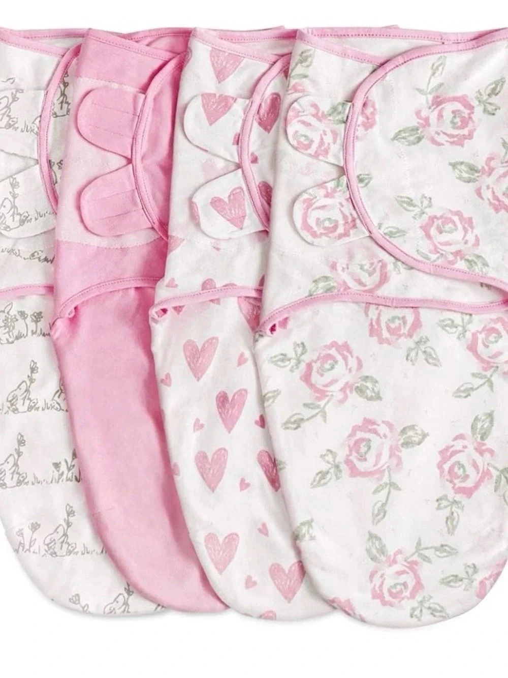 Organic cotton Baby Swaddle Sleep Sacks, 4-Pack for Newborn